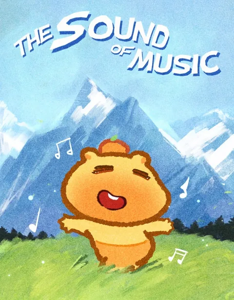 噜噜在雪山前唱歌